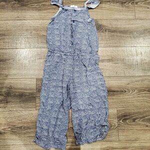 Girls GAP Jumpsuit Size Large L Blue Patterned Jumpsuit